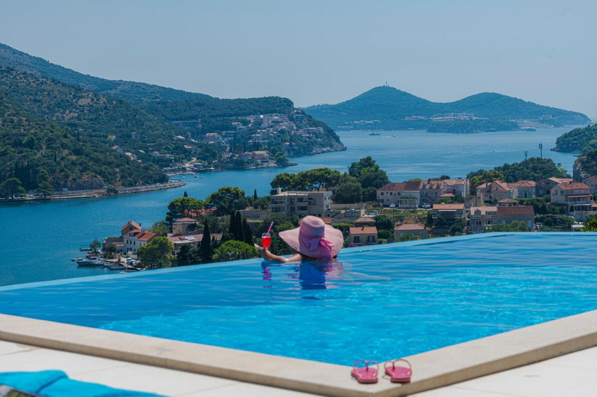 Villa Mardia- Sea View Infinity Pool Built 2023 Zaton  Exterior photo