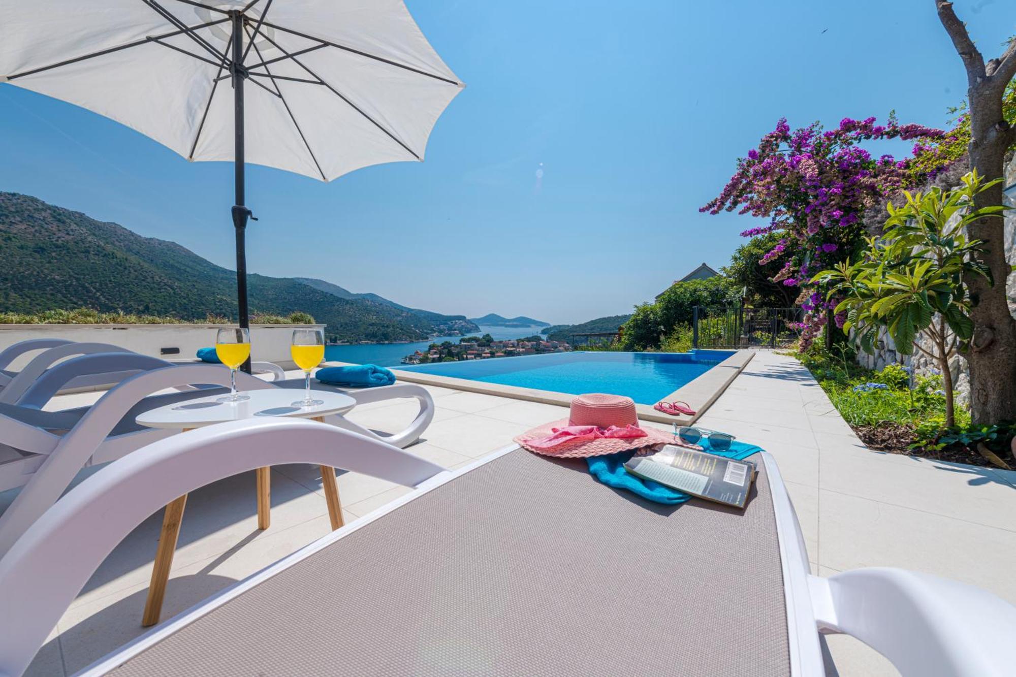 Villa Mardia- Sea View Infinity Pool Built 2023 Zaton  Exterior photo